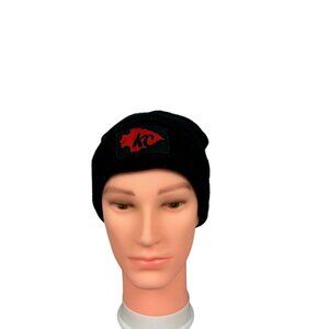 Kansas City KC Logo Beanie Hat Black Red One Size Fits Most